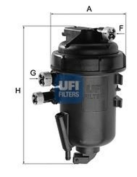 фото Ufi 55.125.00 Фильтр топливный Ufi 55.125.00 Фильтр топливный