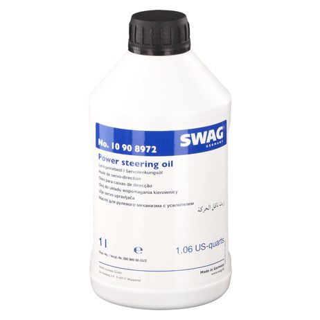 фото Swag 10 90 8972 Жидкость ГУР MB 236.3 синтетическая минеральная желтая 1л Swag 10 90 8972 Жидкость ГУР MB 236.3 синтетическая минеральная желтая 1л