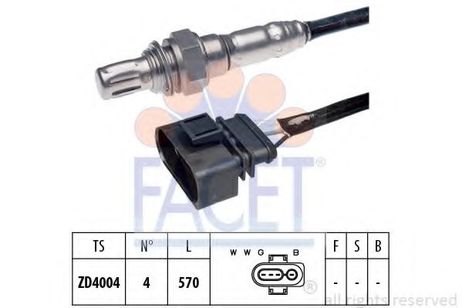 фото Facet 10.7301 Датчик кислородный Facet 10.7301 Датчик кислородный