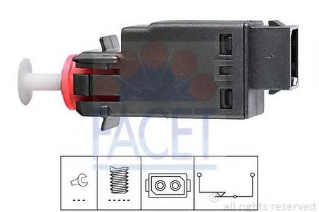фото Facet 7.1058 Выключатель фонаря сигнала торможения Facet 7.1058 Выключатель фонаря сигнала торможения