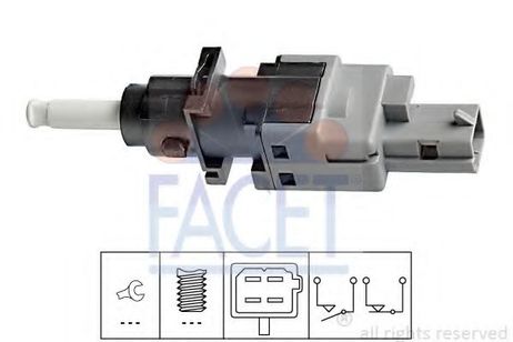 фото Facet 7.1196 Выключатель фонаря сигнала торможения Facet 7.1196 Выключатель фонаря сигнала торможения