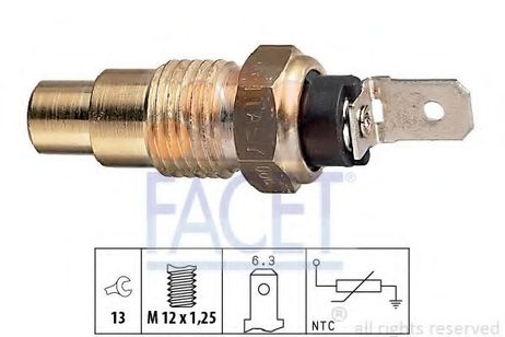 фото Facet 7.3078 Датчик температуры охлаждающей жидкости Facet 7.3078 Датчик температуры охлаждающей жидкости