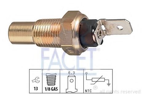 фото Facet 7.3079 Датчик температуры охлаждающей жидкости Facet 7.3079 Датчик температуры охлаждающей жидкости