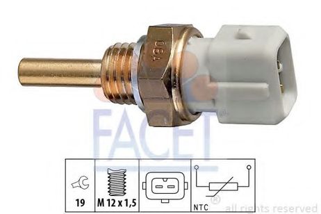 фото Facet 7.3127 Датчик температуры охлаждающей жидкости Facet 7.3127 Датчик температуры охлаждающей жидкости