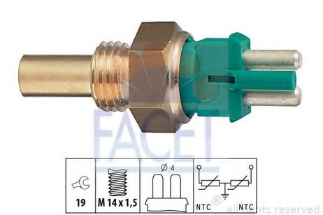 фото Facet 7.3140 Датчик температуры охлаждающей жидкости Facet 7.3140 Датчик температуры охлаждающей жидкости