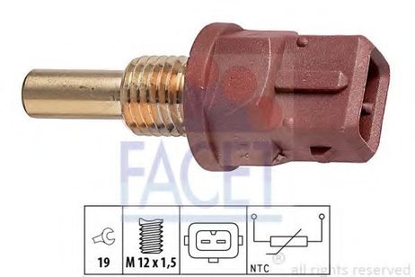 фото Facet 7.3248 Датчик температуры охлаждающей жидкости Facet 7.3248 Датчик температуры охлаждающей жидкости