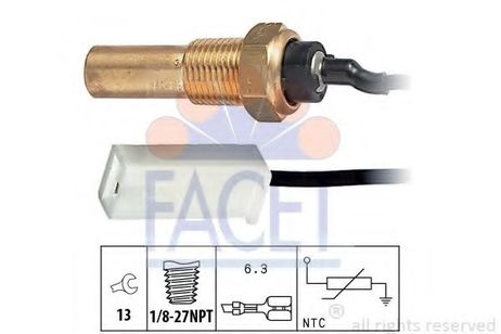 фото Facet 7.3250 Датчик температуры охлаждающей жидкости Facet 7.3250 Датчик температуры охлаждающей жидкости