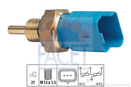 фото Facet 7.3291 Датчик температуры охлаждающей жидкости Facet 7.3291 Датчик температуры охлаждающей жидкости