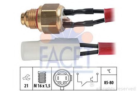 фото Facet 7.5065 Термовыключатель вентилятора радиатора Facet 7.5065 Термовыключатель вентилятора радиатора