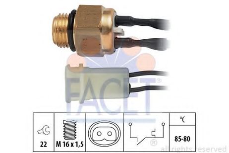 фото Facet 7.5217 Термовыключатель вентилятора радиатора Facet 7.5217 Термовыключатель вентилятора радиатора