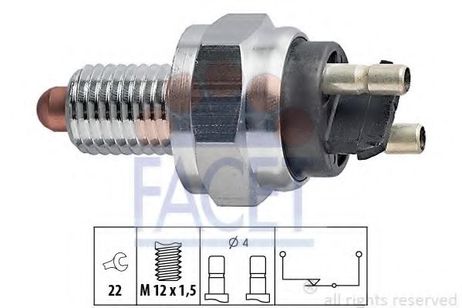 фото Facet 7.6071 Датчик включения заднего хода Facet 7.6071 Датчик включения заднего хода