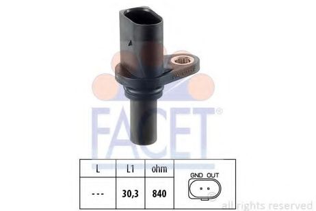 фото Facet 9.0221 Датчик положения коленчатого вала Facet 9.0221 Датчик положения коленчатого вала