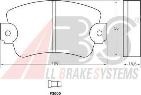 фото ABS 36131 Колодки тормозные дисковые ABS 36131 Колодки тормозные дисковые