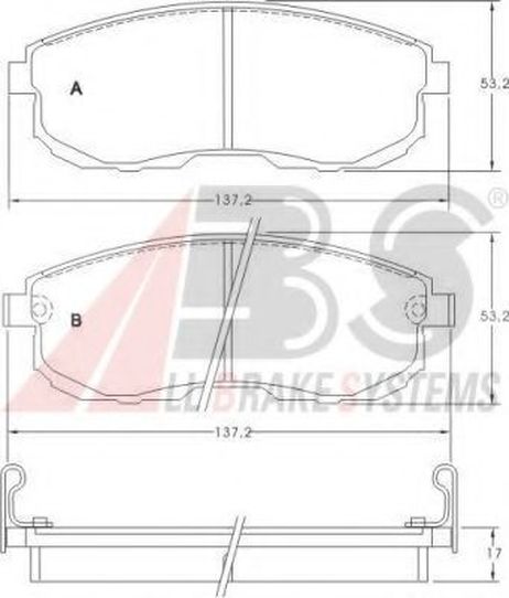 фото ABS 36691 Колодки тормозные дисковые | перед | ABS 36691 Колодки тормозные дисковые | перед |