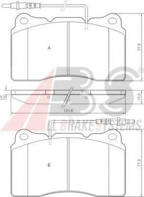 фото ABS 37271 Колодки тормозные дисковые ABS 37271 Колодки тормозные дисковые