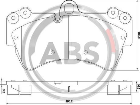 фото ABS 37391 Колодки тормозные дисковые | перед | ABS 37391 Колодки тормозные дисковые | перед |
