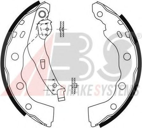 фото ABS 9088 Колодки тормозные барабанные ABS 9088 Колодки тормозные барабанные