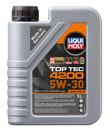 фото Liqui Moly 7660 5w-30 Top Tec 4200 New Generation, 1л (НС-синт.мотор.масло) Liqui Moly 7660 5w-30 Top Tec 4200 New Generation, 1л (НС-синт.мотор.масло)
