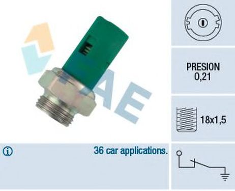 FAE 12490 Датчик давления масла 