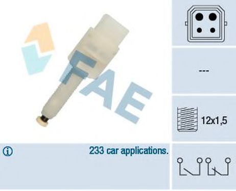 фото FAE 24565 Выключатель фонаря сигнала торможения FAE 24565 Выключатель фонаря сигнала торможения