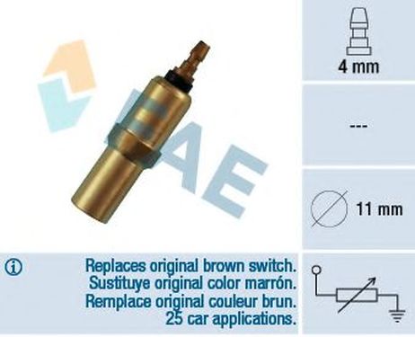 фото FAE 32150 Датчик температуры охлаждающей жидкости FAE 32150 Датчик температуры охлаждающей жидкости