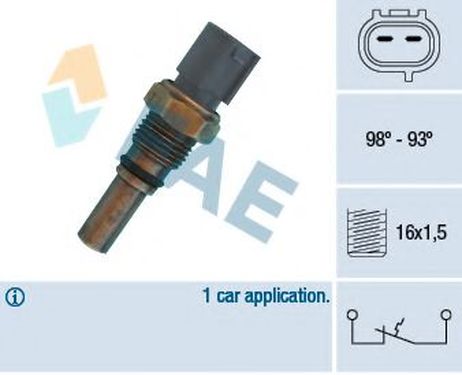 FAE 36550 Датчик включения вентилятора радиатора