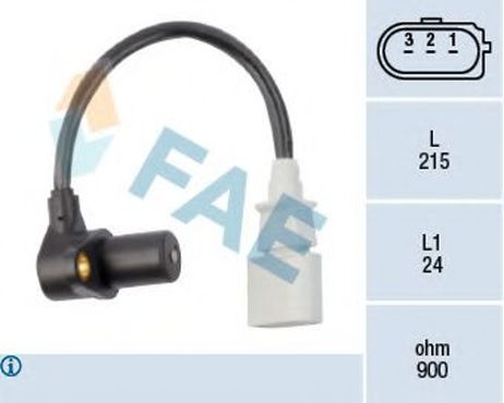 фото FAE 79048 Датчик положения коленчатого вала FAE 79048 Датчик положения коленчатого вала