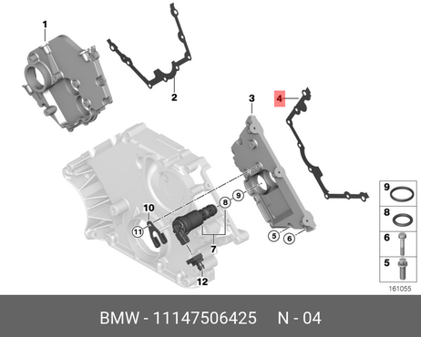 фото BMW 11 14 7 506 425 Прокладка передней крышки ГРМ BMW 11 14 7 506 425 Прокладка передней крышки ГРМ