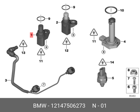 фото BMW 12147506273 Датчик положения распредвала ДВС BMW 12147506273 Датчик положения распредвала ДВС