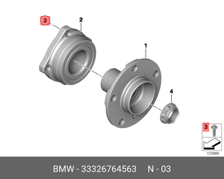 фото BMW 33 32 6 764 563 Болт | зад | BMW 33 32 6 764 563 Болт | зад |