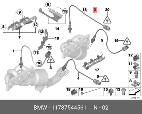 фото BMW 11 78 7 544 561 Лямбда-зонд BMW 11 78 7 544 561 Лямбда-зонд