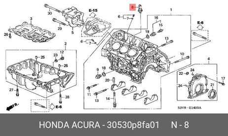 фото Honda 30530-P8F-A01 Датчик детонации Honda 30530-P8F-A01 Датчик детонации