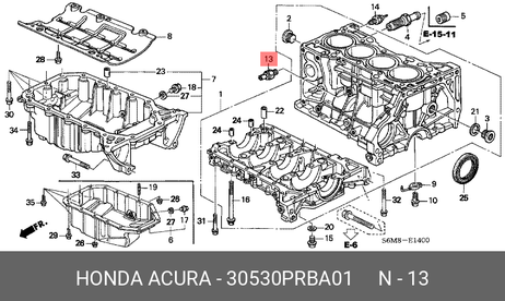 фото Honda 30530-PRB-A01 Датчик детонации Honda 30530-PRB-A01 Датчик детонации