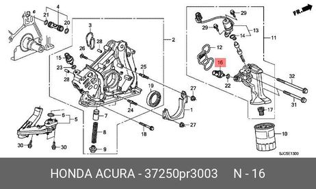 фото Honda 37250-PR3-003 Датчик давления масла Honda 37250-PR3-003 Датчик давления масла