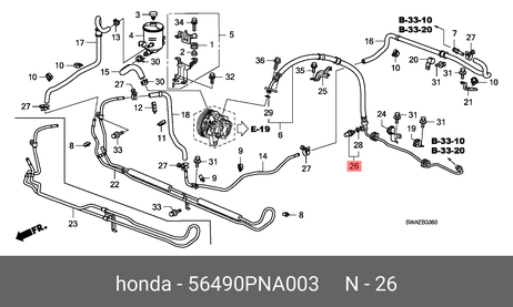 фото Honda 56490PNA003 Датчик давления масла ГУР Honda 56490PNA003 Датчик давления масла ГУР