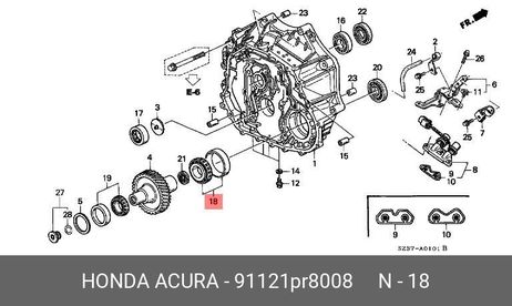фото Honda 91121-PR8-008 Подшипник Honda 91121-PR8-008 Подшипник