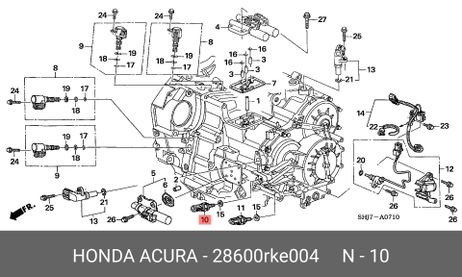 фото Honda 28600-RKE-004 Датчик давления масла Honda 28600-RKE-004 Датчик давления масла