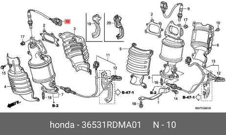 фото Honda 36531-RDM-A01 Датчик кислородный Honda 36531-RDM-A01 Датчик кислородный