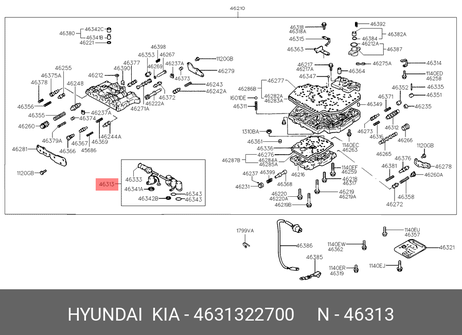 фото Hyundai/Kia 4631322700 Электромагнитный клапан акпп Hyundai/Kia 4631322700 Электромагнитный клапан акпп