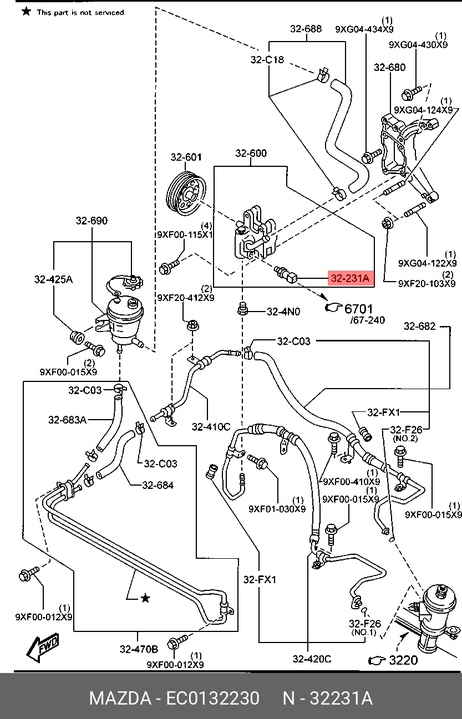 фото Mazda EC01-32-230 Датчик давления масла Mazda EC01-32-230 Датчик давления масла
