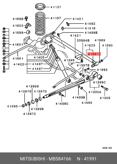 фото Mitsubishi MB584166 Сайлентблок рычага подвески | зад | Mitsubishi MB584166 Сайлентблок рычага подвески | зад |