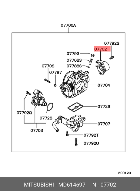 фото Mitsubishi MD614697 Датчик положения дроссельной заслонки Mitsubishi MD614697 Датчик положения дроссельной заслонки