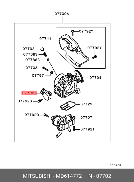 фото Mitsubishi MD614772 Датчик, положение дроссельной заслонки Mitsubishi MD614772 Датчик, положение дроссельной заслонки