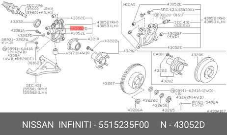фото Nissan 55152-35F00 Сайлентблок рычага подвески | зад | Nissan 55152-35F00 Сайлентблок рычага подвески | зад |