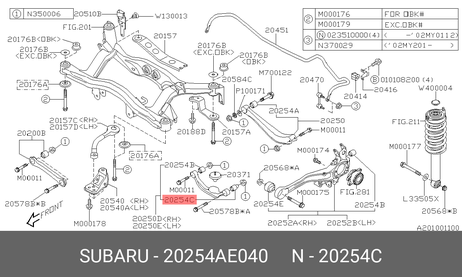 фото Subaru 20254-AE040 Сайлентблок рычага подвески | зад | Subaru 20254-AE040 Сайлентблок рычага подвески | зад |