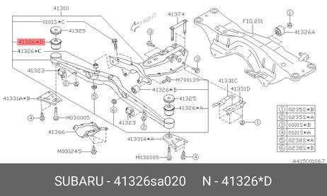 фото Subaru 41326SA020 Сайлентблок балки моста | зад | Subaru 41326SA020 Сайлентблок балки моста | зад |
