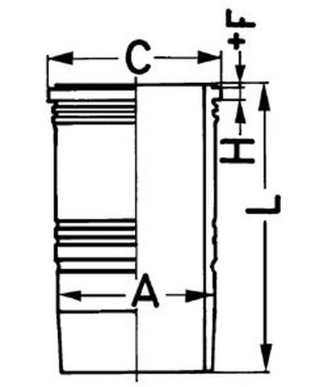 Kolbenschmidt 89 518 110 Гильза цилиндра MAN d2865/2866/2876
