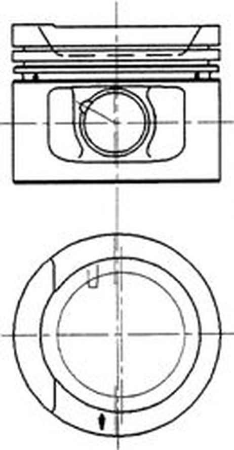 Kolbenschmidt 90 942 620 Поршень aac/aaf VW 81,50