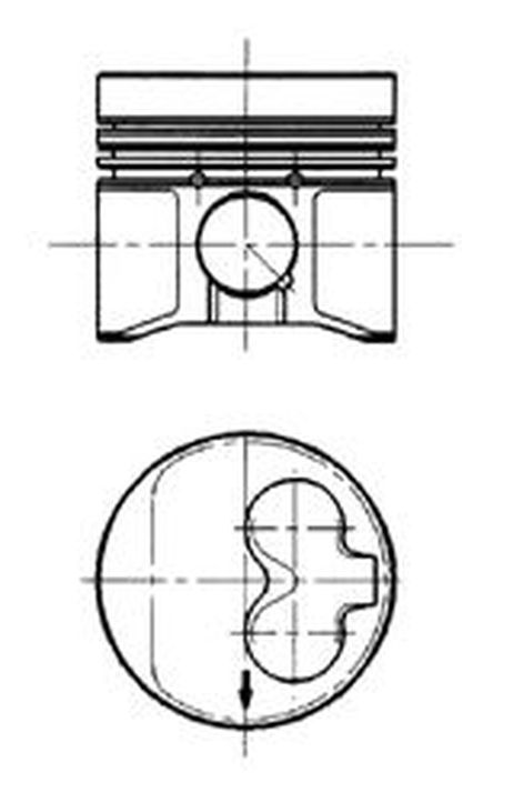 фото Kolbenschmidt 91 429 600 Поршень 1,9d/td seat/vw/audi 79,51 Kolbenschmidt 91 429 600 Поршень 1,9d/td seat/vw/audi 79,51