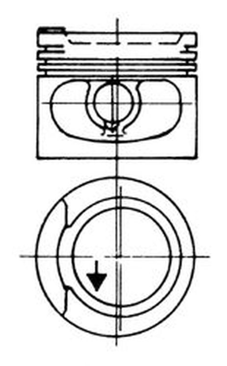 фото Kolbenschmidt 93 928 620 Поршень 1,8 ds/rp seat/vw/audi 81,51 Kolbenschmidt 93 928 620 Поршень 1,8 ds/rp seat/vw/audi 81,51